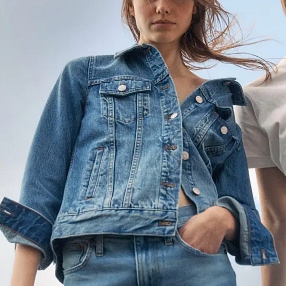 Madewell Classic Fit Premium Denim Jean Jacket | Size Large - Picture 3 of 16